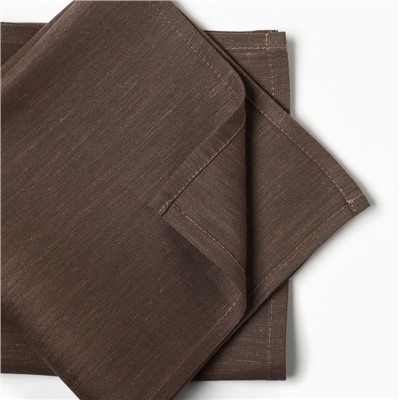 Набор салфеток «Этель» Natural, 40×40 см - 2 шт., 100% лён