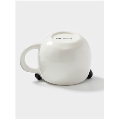 Кружка Доляна «Панда», 490 мл, доломит, белая