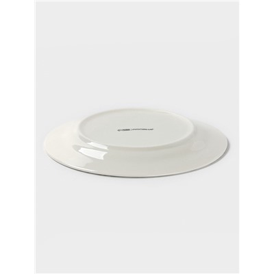 Тарелка десертная Доляна «Зайка», d=20.3 см, фарфор, белая