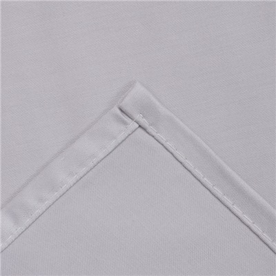 Простыня евро «Этель» Grey sky, 220×240 см, мако-сатин, хлопок 100%