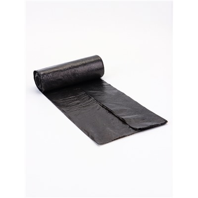 Мешки для мусора 240 л, ПНД, 20 мкм, 10 шт. в рулоне, чёрные