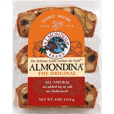 Almondina, Оригинальное миндальное печенье, 113 г (4 унции)
