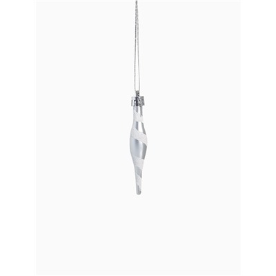 Ёлочные игрушки набор 26 шт. «Праздничный хоровод» 4 см, серебро