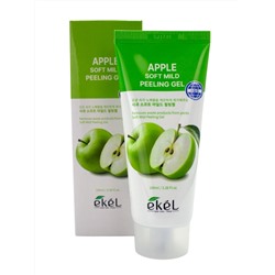 EKEL - ПИЛИНГ-ГЕЛЬ ДЛЯ ЛИЦА С ЭКСТРАКТОМ ЯБЛОКА SOFT MILD PEELING GEL APPLE, 100 МЛ