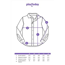 Рубашка PLAYTODAY, 1051014