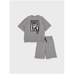 Комплект трикотажный для мальчиков: фуфайка (футболка), шорты