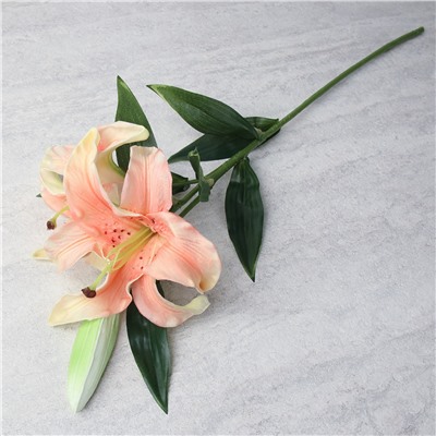 Цветок искусственный Лилия 58 см микс / GR-003 /уп 144/силикон