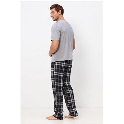 Костюм мужской Клетка (Серый)