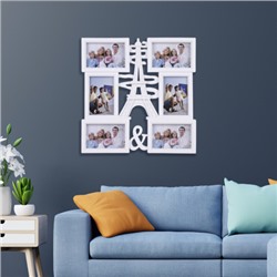 Фоторамка коллаж Париж 40х40 см / KS809 /уп 24/ 6 фото