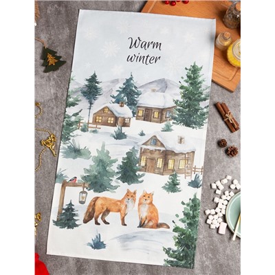 Полотенце Этель Forest animals 40×73 см, 100% хлопок, саржа 190 г/м²