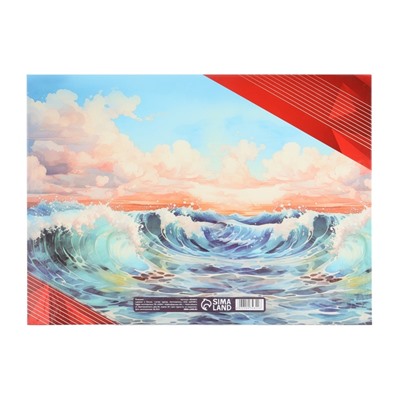 Диплом выпускника, 21.8×30 см «Корабль»