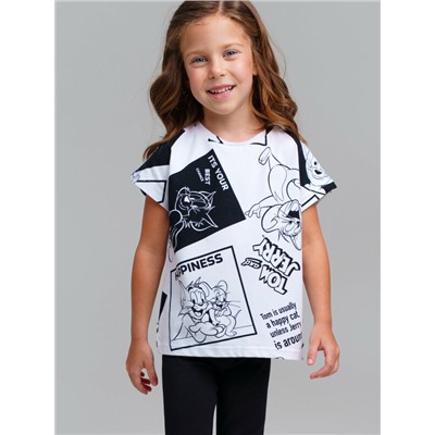 Фуфайка трикотажная для девочек (футболка)