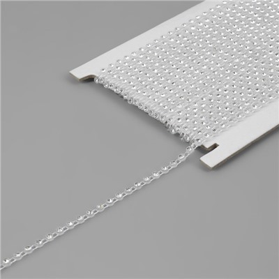 Стразы на нитях, 3 мм, 9±1 м, прозрачные