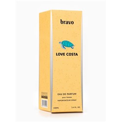 Парфюмерная вода женская Bravo Love Costa, 100 мл (по мотивам Lacoste Pour Femme (Lacoste)