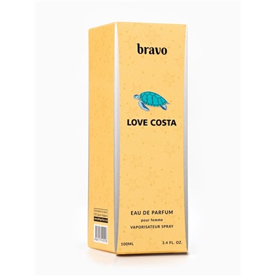 Парфюмерная вода женская Bravo Love Costa, 100 мл (по мотивам Lacoste Pour Femme (Lacoste)