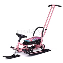 Игрушка Снегокат детский 111 "Mobile" с Т-образным толкателем и колесной базой (Киса)