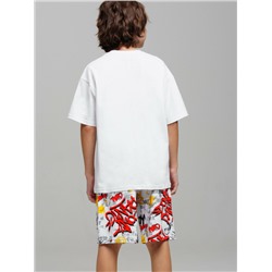 Комплект трикотажный для мальчиков: фуфайка (футболка), шорты