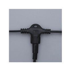 Гирлянда «Занавес» 2×6 м, IP44, УМС, тёмная нить, 1440 LED, свечение белое, 220 В