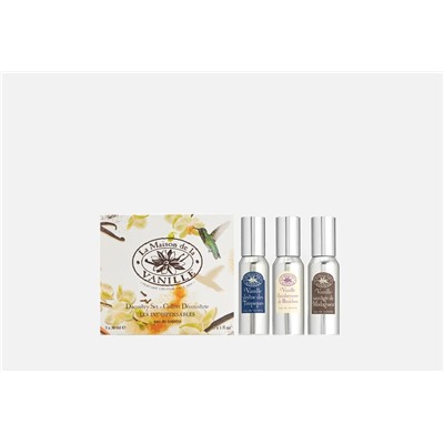 LA MAISON DE LA VANILLE set LES INDISPENSABLES edt 3*30ml