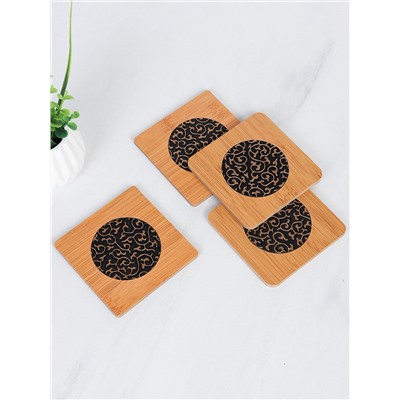 Подставка под горячее набор 4 штуки квадратная / N-10 /уп 200/ OPP