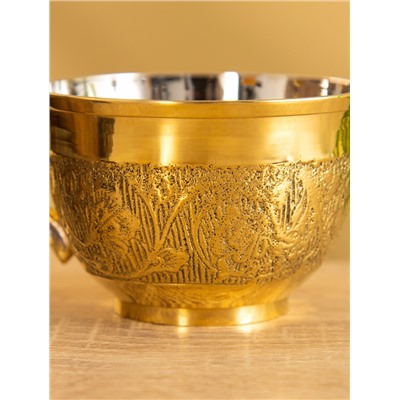 Чайная пара «Эго», 6×13×13 см, латунь