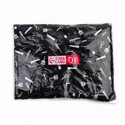 Пеньюар парикмахерский, с окном, чёрный