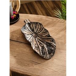 Блюдо «Лист», 35×18×6 см, дерево Джати