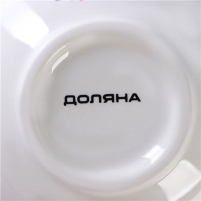 Салатник Доляна «Лаванда», 220 мл, d=11 см, цвет белый
