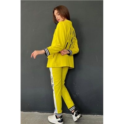 Брюки 8187 (Желто-горчичный)