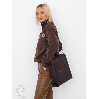 Сумка женская кожаная 1001L coffee Plina&Eiterou