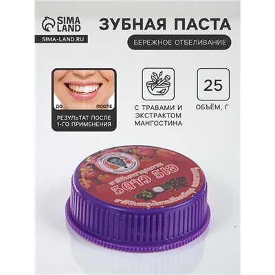 Зубная паста 5 Star Cosmetic с травами и экстрактом мангостина, 25 г