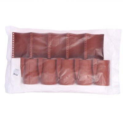 Ограждение декоративное, 24×100 см, 10 секций, пластик, терракотовое, «Брёвнышко»