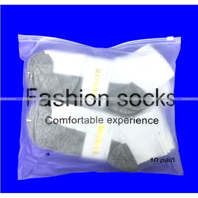 Носки мужские укороченные белые (серая подошва) арт. 5501