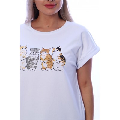 Футболка женская ФЖ055 (Белый)