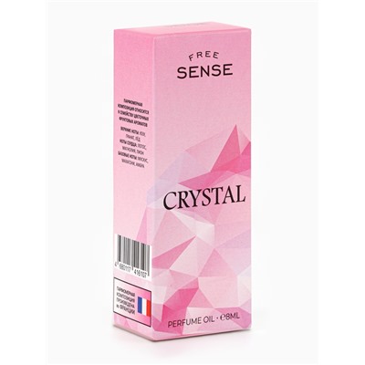 Парфюмерное масло женское Free Sense Crystal, 8 мл (по мотивам Bright Crystal (Versace)