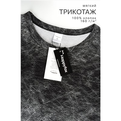 Женская удлиненная футболка с разрезами Happyfox