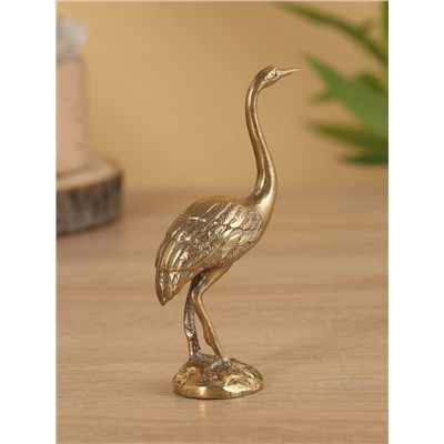 Сувенир «Журавль», 7×4×12 см, бронза