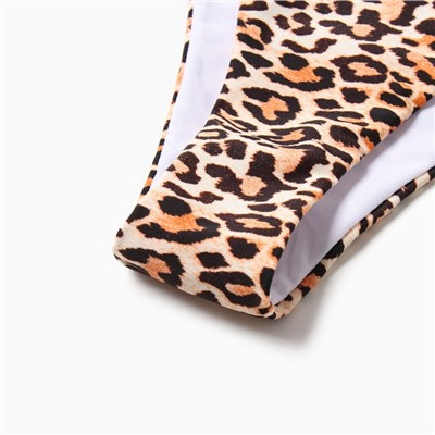 Купальник раздельный женский MINAKU, принт леопард, размер 44