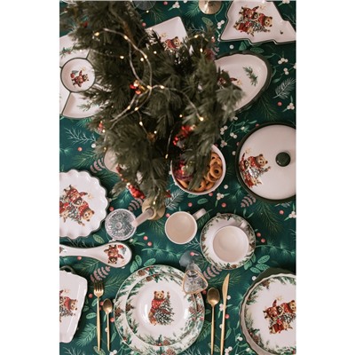 УЦЕНКА Чайная пара «Сказки зимнего леса», чашка 210 мл, блюдце 15 см