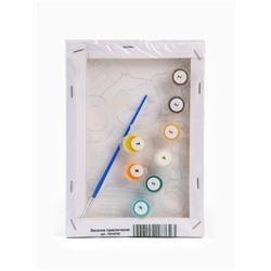 Картина по номерам с подрамником «Чебурашка на самокате», 21×15 см