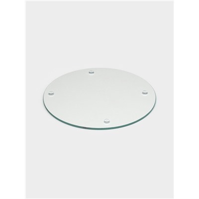 Доска разделочная Доляна «Влюблённые фламинго», d=20 см, стекло