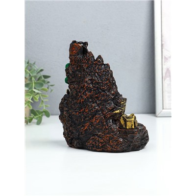 Подставка для благовоний TAKE IT EASY «Храм в горах», набор благовоний конусы, стелющийся дым, 18.5×18 см