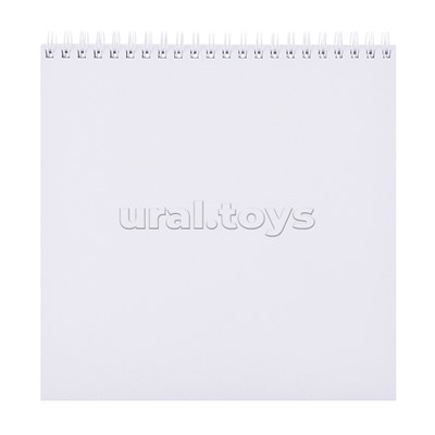 Скетчбук 48 л. "Девочка в красном. Аниме" жесткая подложка на гребне, блок 160 г/м2 без печати, размер 190*190 мм