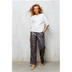 Футболка женская с вышивкой 342MLK (Молочный)