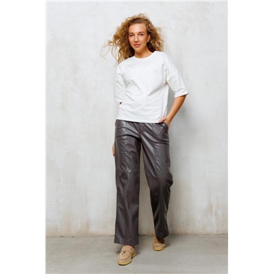 Футболка женская с вышивкой 342MLK (Молочный)