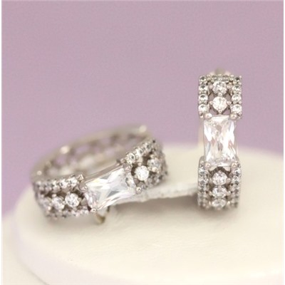 Серьги родий Н01-12758