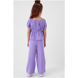 Комплект текстильный для девочек: блузка, брюки PLAYTODAY, 1240281