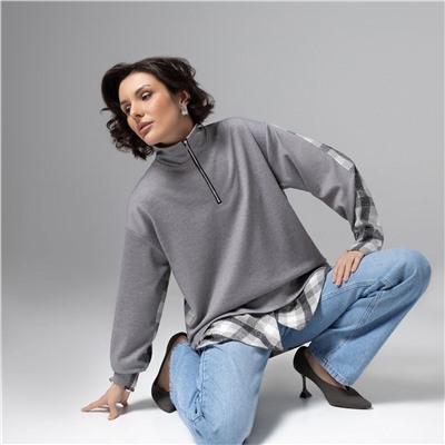 Свитшот комбинированный, Путешествие начинается (пасмурное небо)