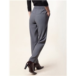 Брюки на резинке из эластичной фактурной поливискозы