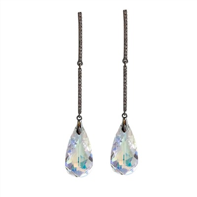 Серьги с кристаллами Swarovski